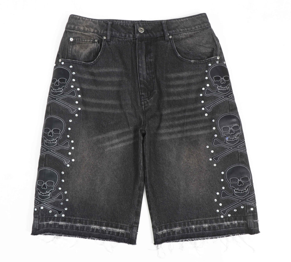 sixsane black denim jorts