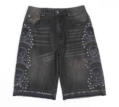 sixsane black denim jorts